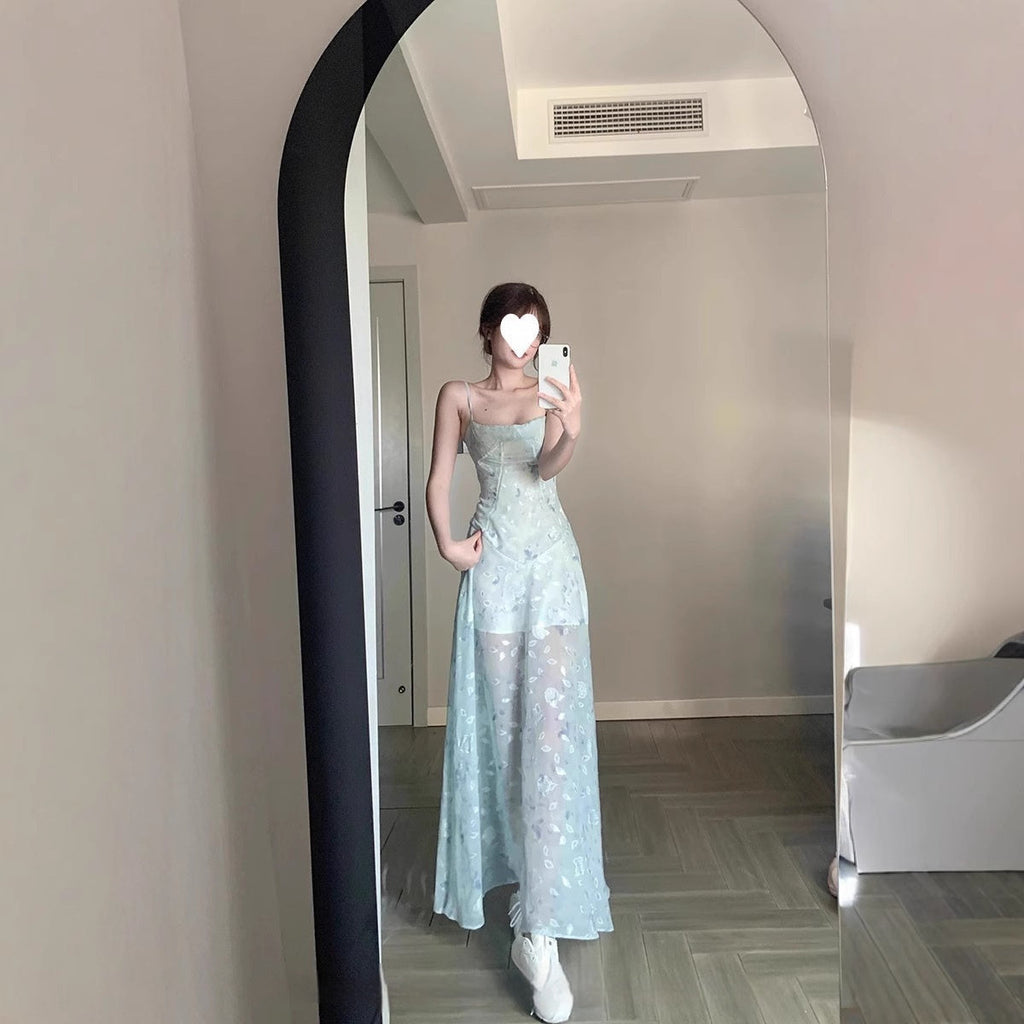 Printed Women's Fairy Waist Dress