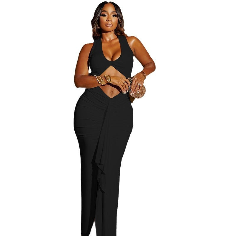 Sexy Hollow-out Camisole Ribbon Dress