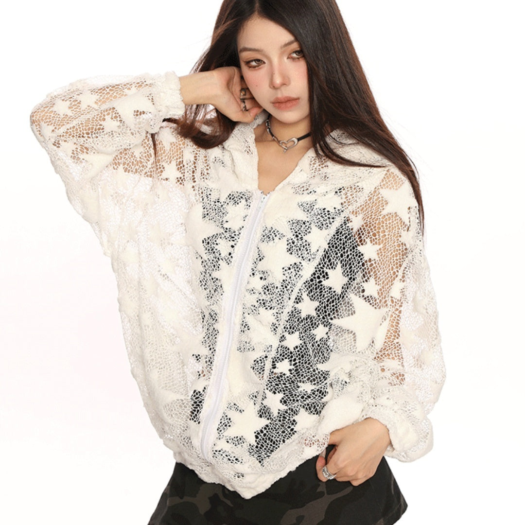 Women's Retro Simple Loose Hooded Coat