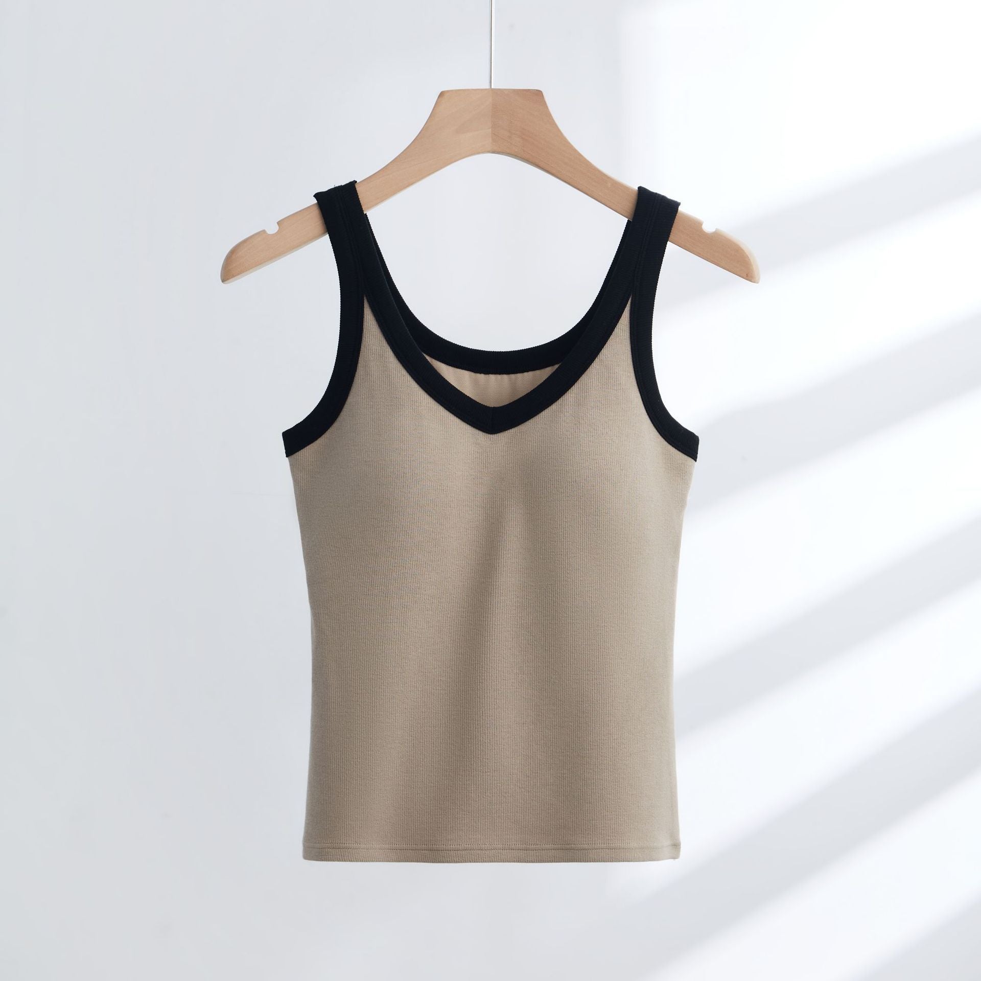 Spring New Cotton Padded Strap Top