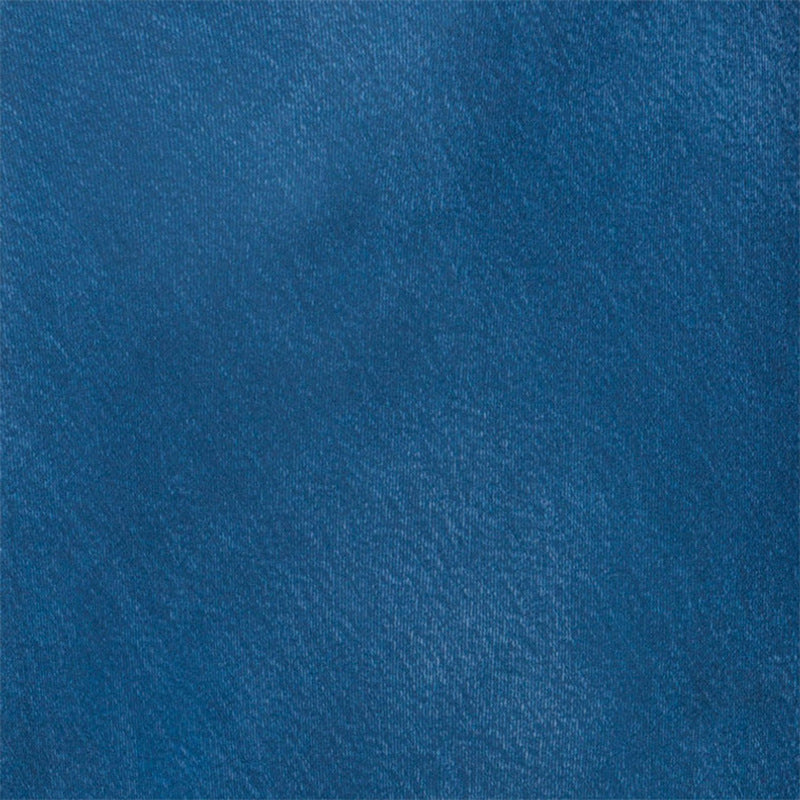 Women Blue Silk Long Sleeve Long Dress Sun Protection Vacation Style