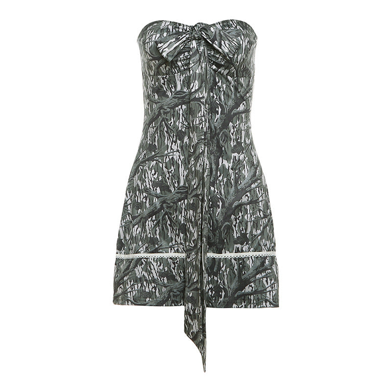 Strap Backless Tube Top Dress Women