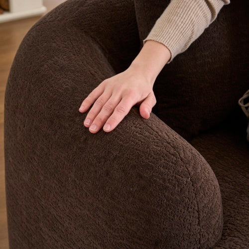 Full Compression Sponge L-Shape Sectional Sofa, Modular Chaise Chenille Couch, 30D High-Density