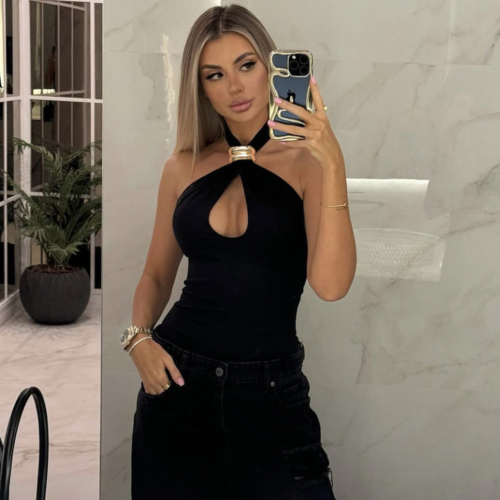 Women's Design Decorative Slim Top