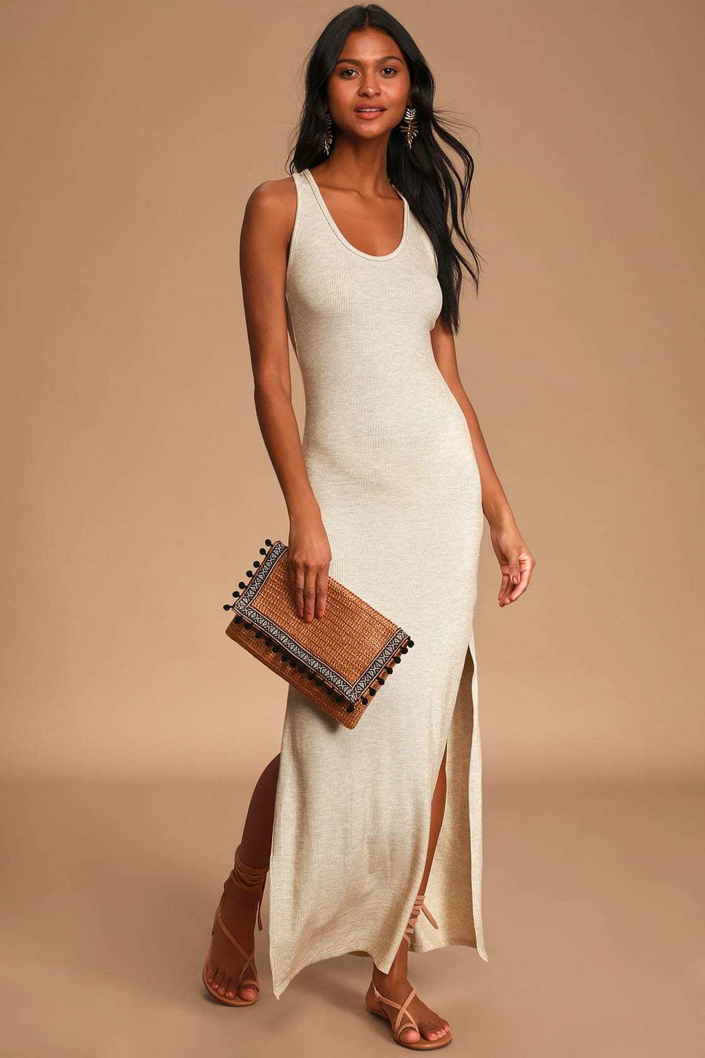 Loose But Elegant Rib Sleeveless Dress