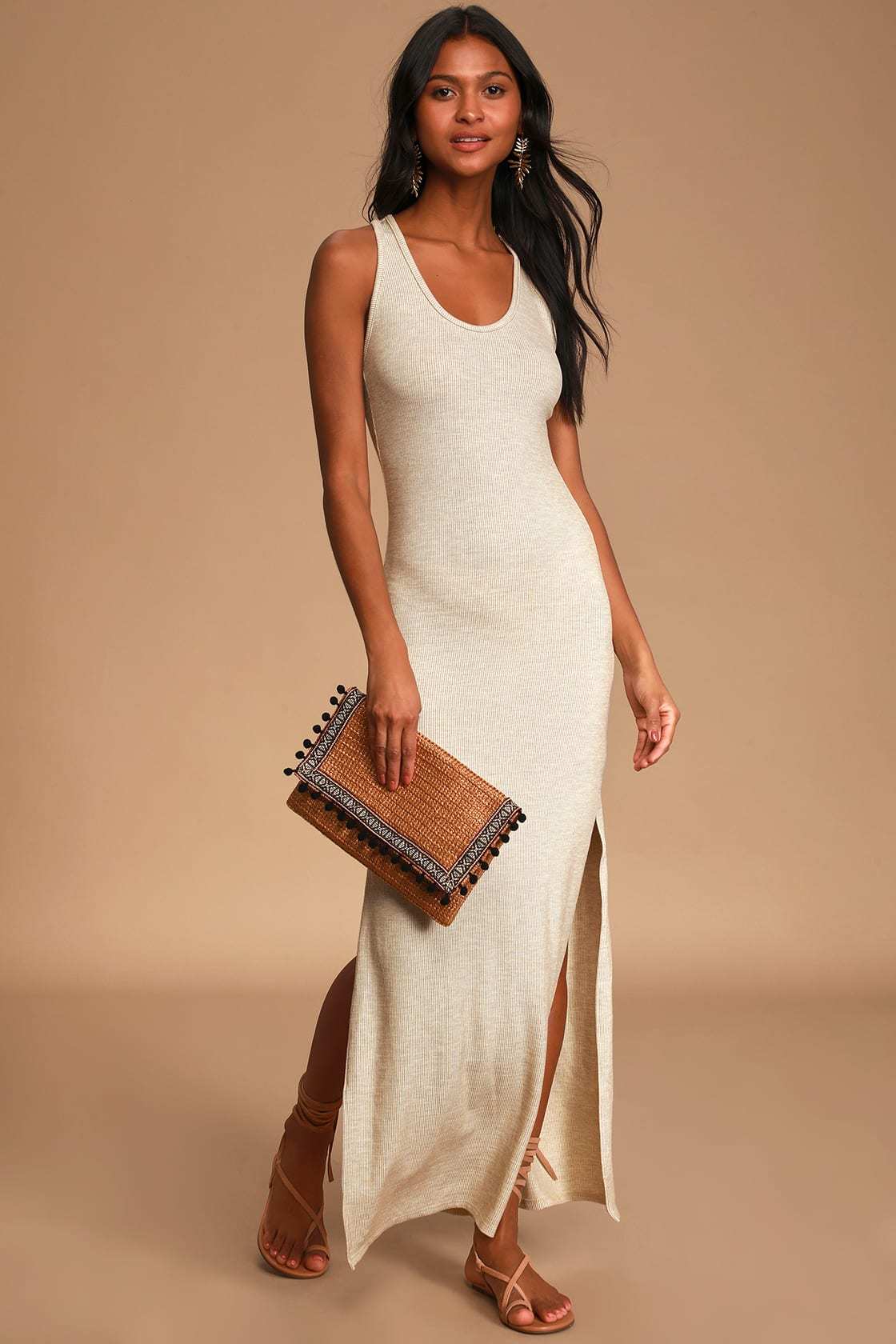 Loose But Elegant Rib Sleeveless Dress
