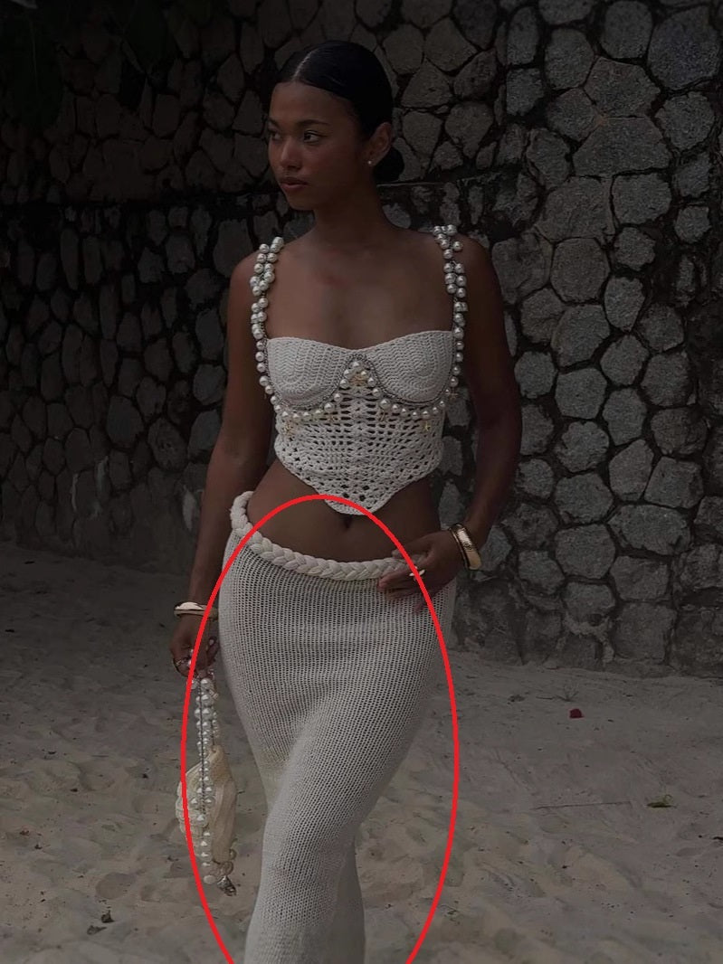 Sexy Solid Color Crop-top Spaghetti-strap Beading Top