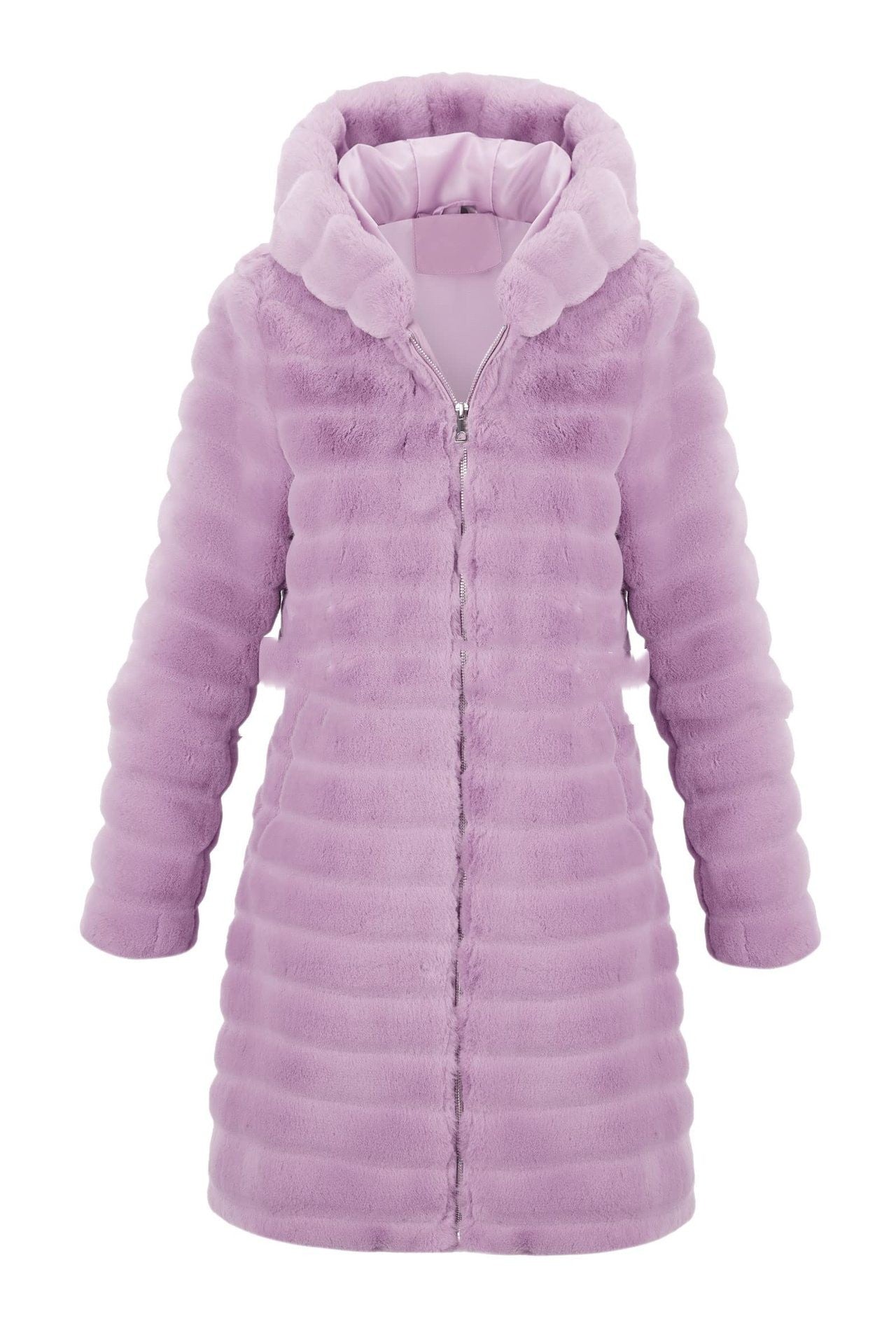 Mink Artificial Hair Hooded Top Women