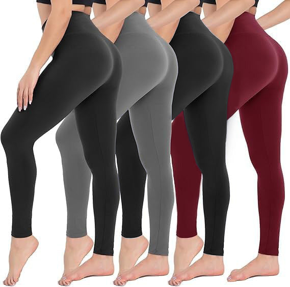 Gym 4-piece Yoga Pants  Without Pockets