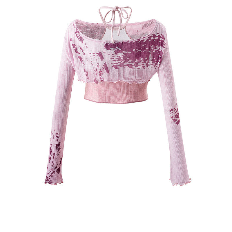 Women Two Piece Long Sleeved T Shirt