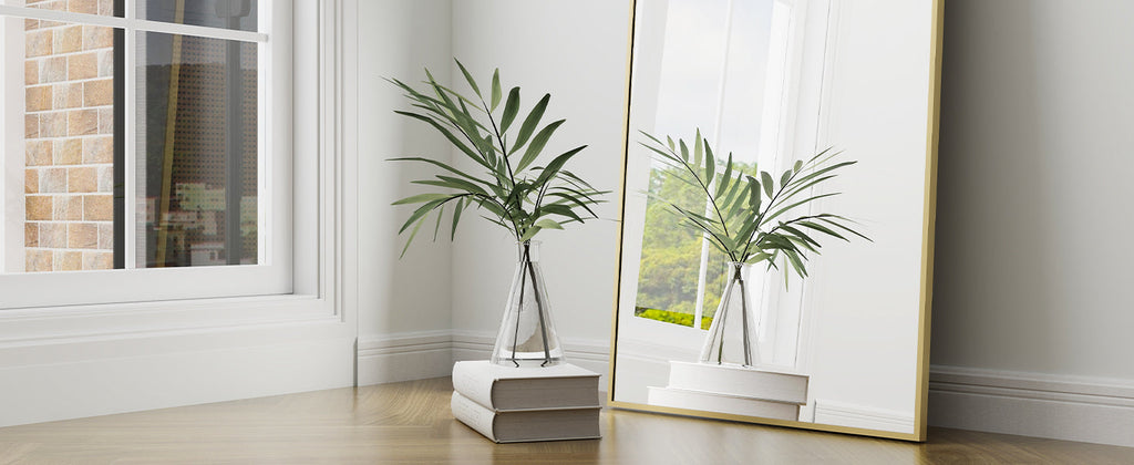 Full Length Arched Mirror-Aluminum Alloy Frame High Definition-Full Body Mirror for Bedroom or Living Room