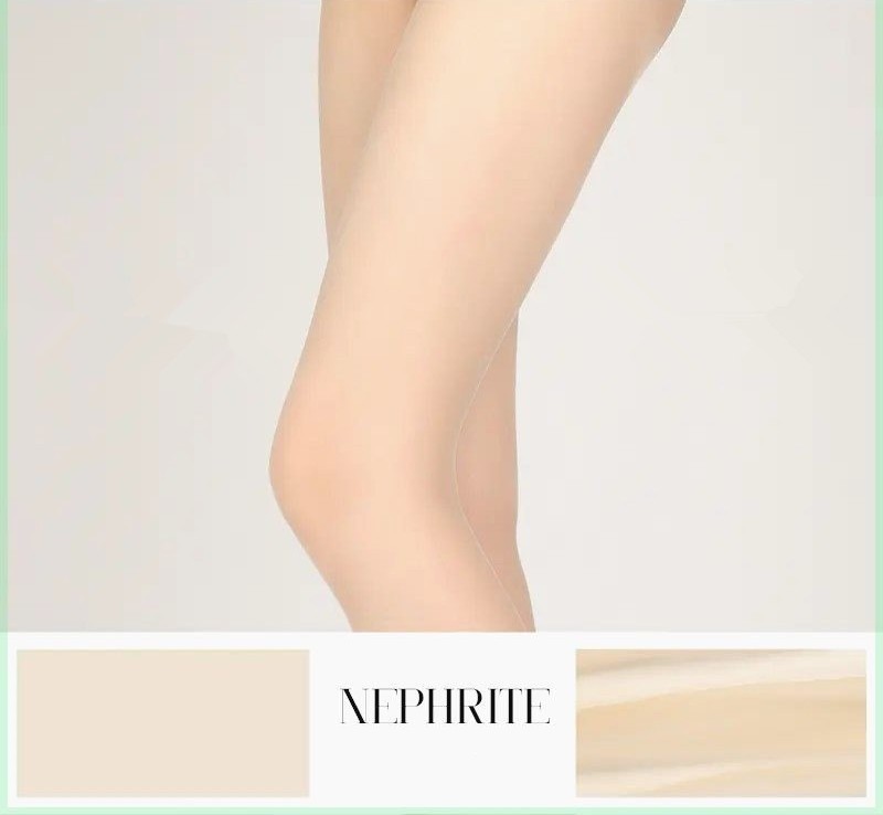 Silky Mesh Waist Seamless Chocolate Pantyhose Superb Fleshcolor Pantynose