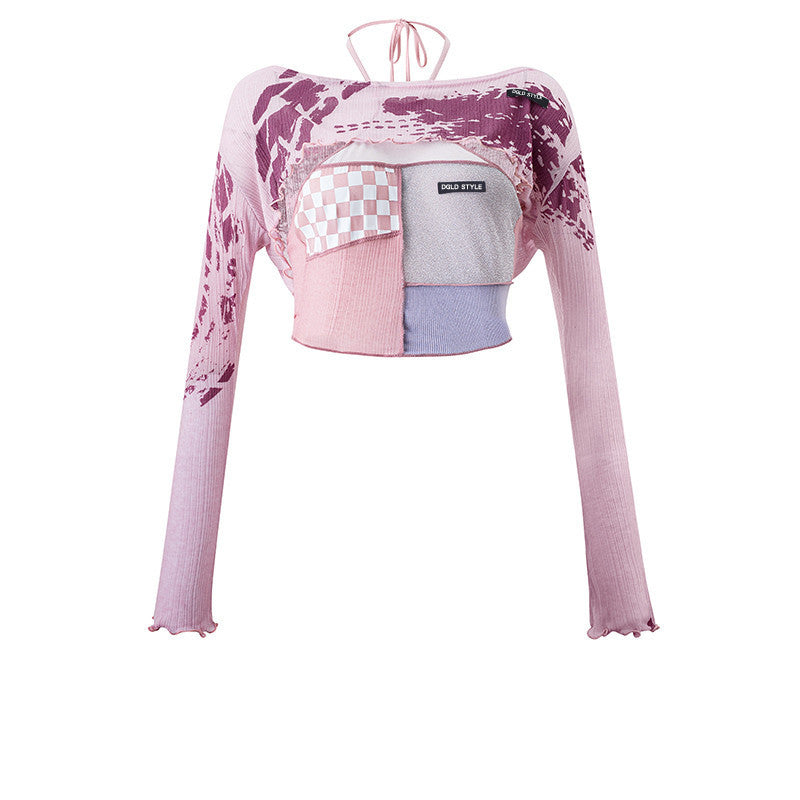 Women Two Piece Long Sleeved T Shirt