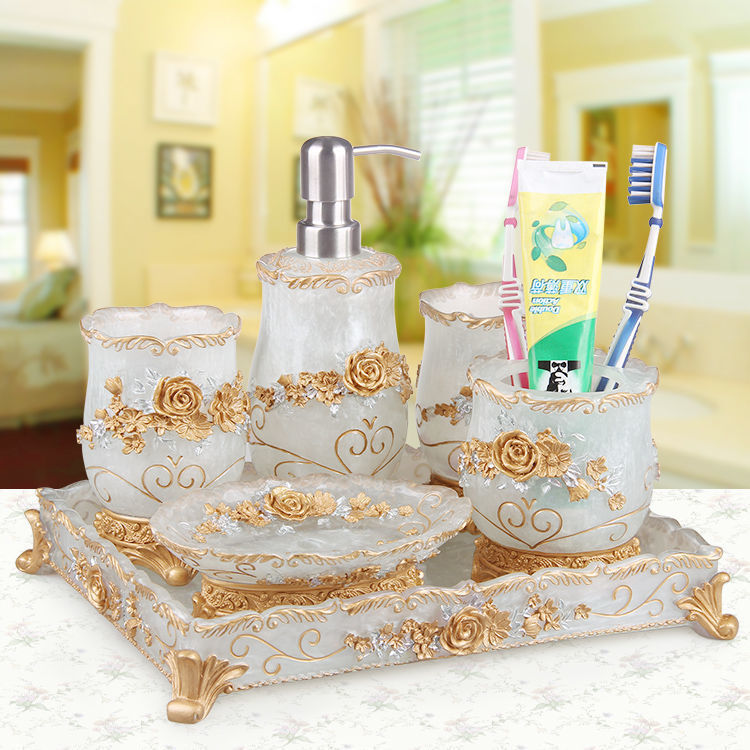 Royal Style Bathroom 6-piece Set Bathroom Suit